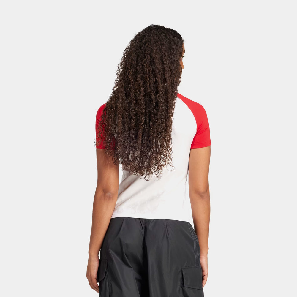 Футболка женская adidas Adicolor 3 Stripes Raglan Slim