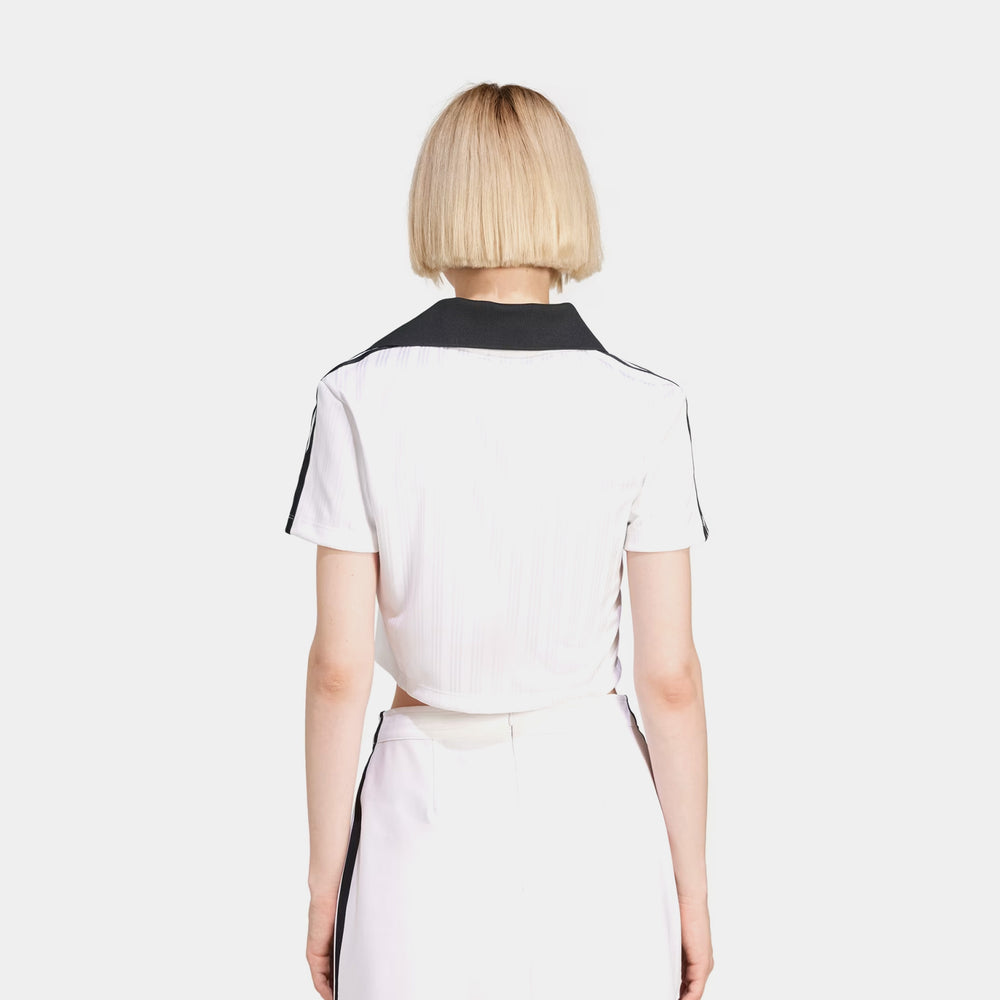 Поло женское adidas Adicolor Jacquard Crop