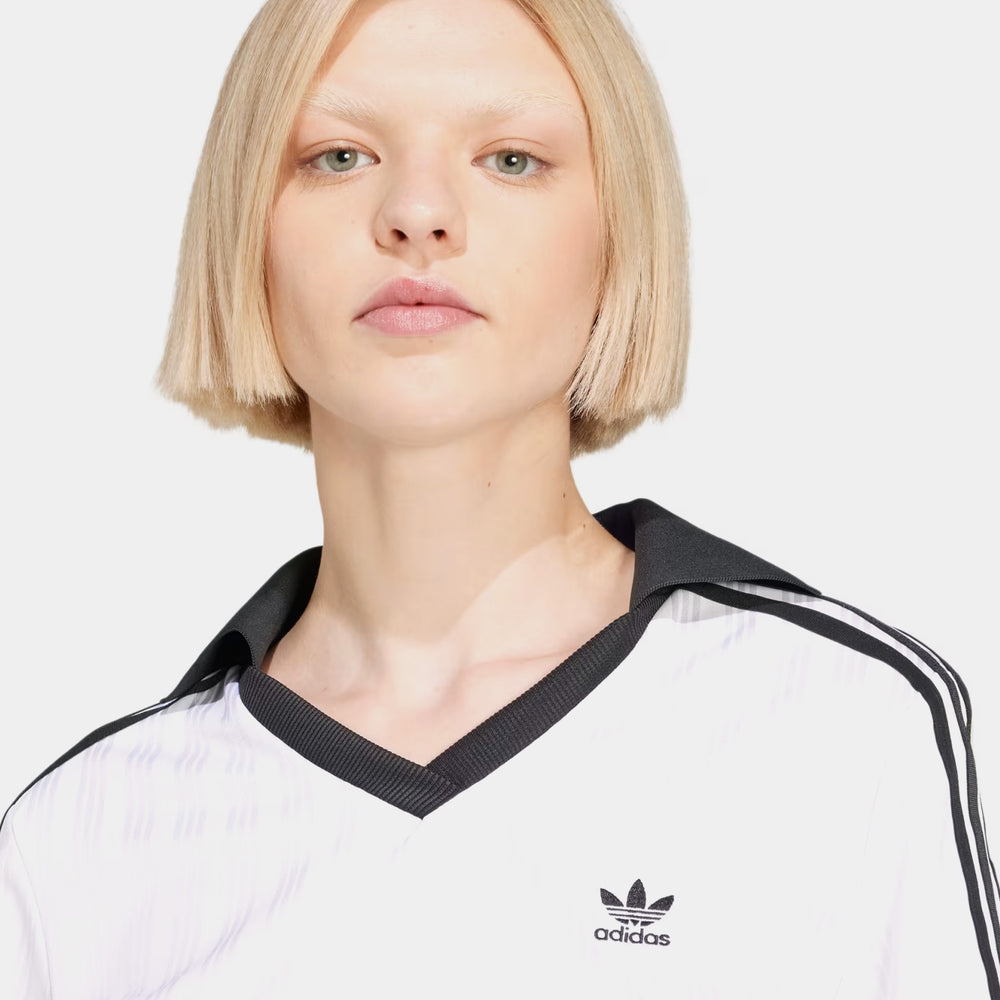 Поло женское adidas Adicolor Jacquard Crop