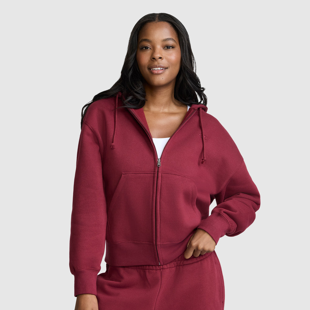 Худи женское Champion Powerblend Fleece Zip-Up