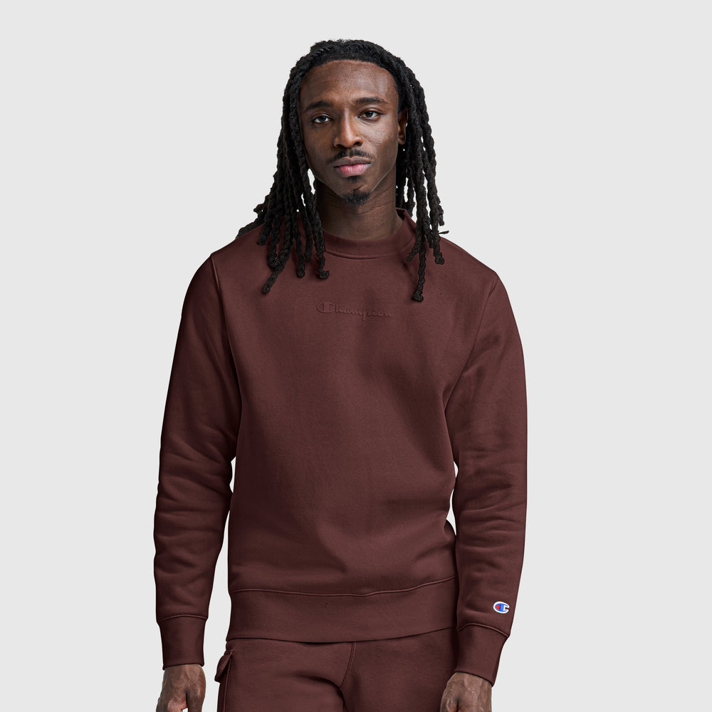 Свитшот мужской Champion Powerblend Crewneck Tonal Script