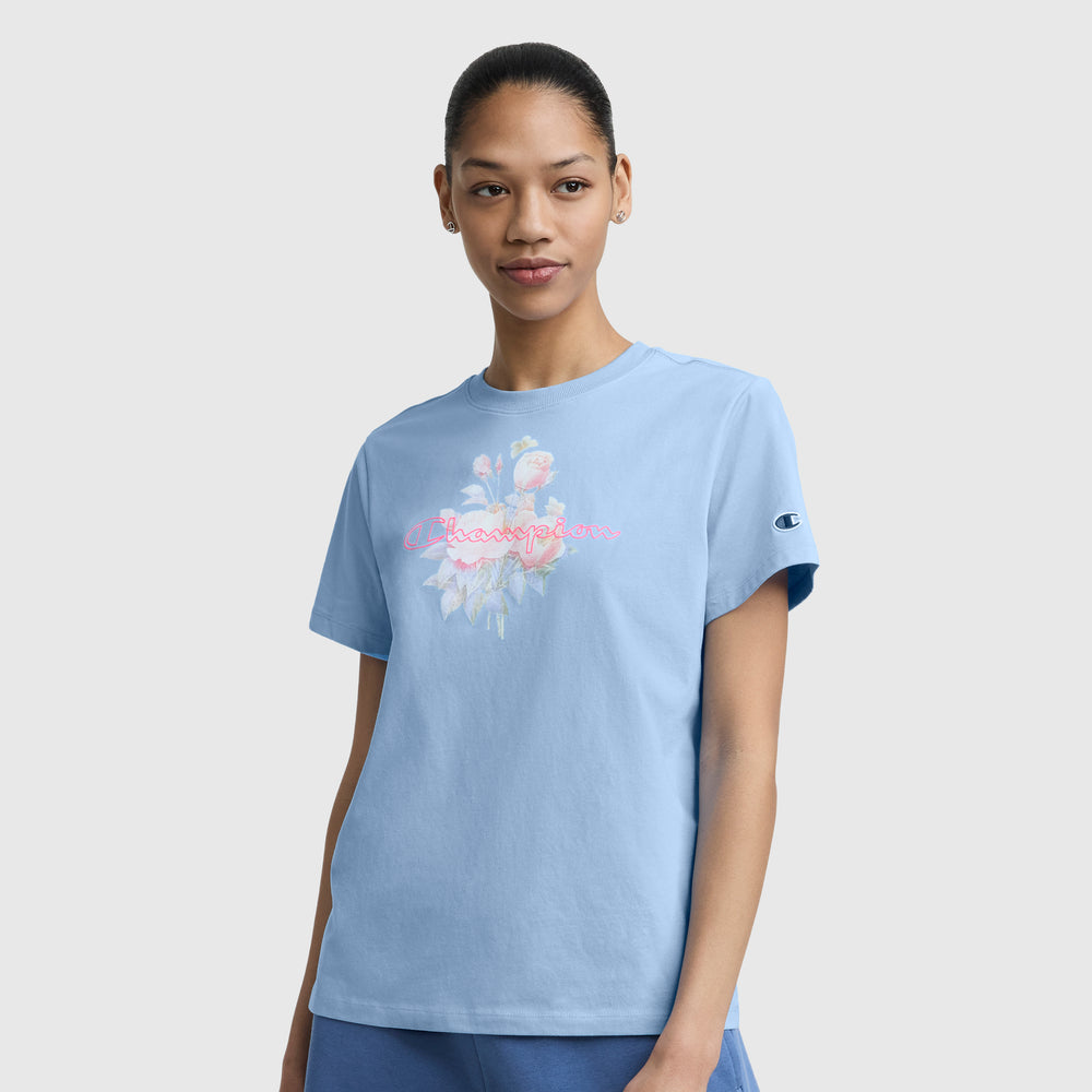 Футболка женская Champion Blurred Roses Graphic