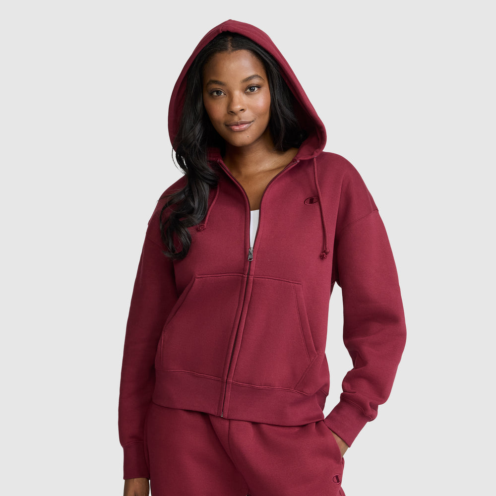 Худи женское Champion Powerblend Fleece Zip-Up