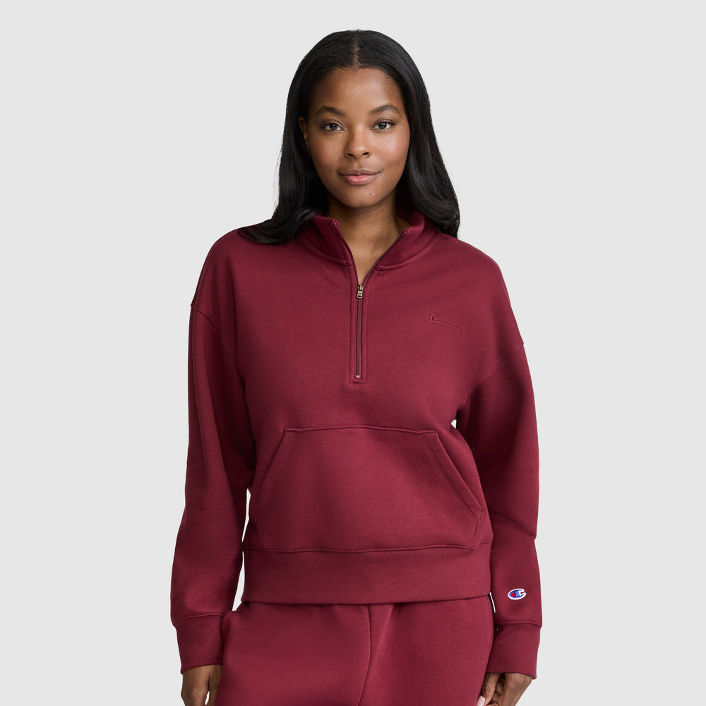 Свитшот женский Champion Fleece Mockneck Quarter-Zip