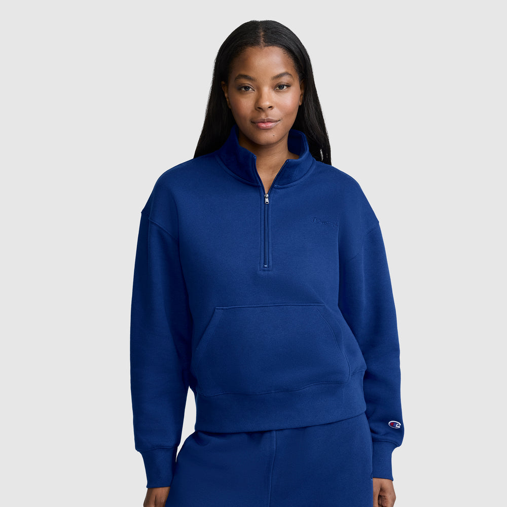 Свитшот женский Champion Fleece Mockneck Quarter-Zip