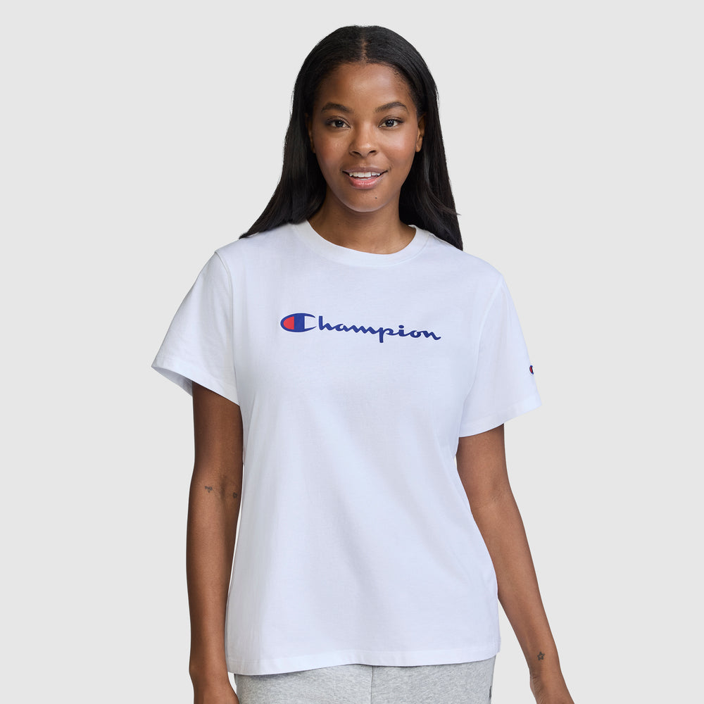 Футболка женская Champion Classic Script Logo