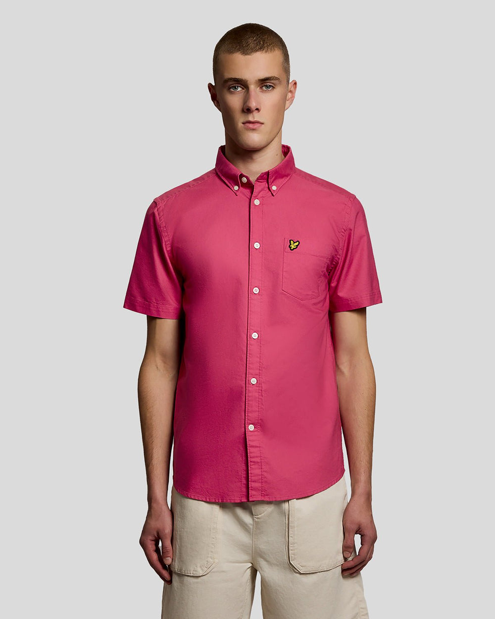 Рубашка мужская Lyle & Scott Oxford с коротким рукавом