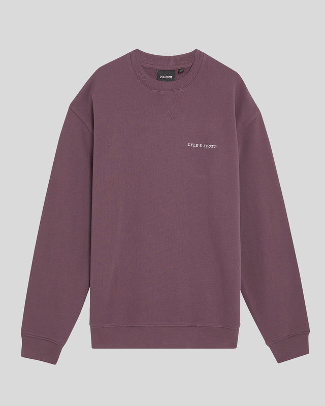 Свитшот мужской Lyle & Scott Script с начесом