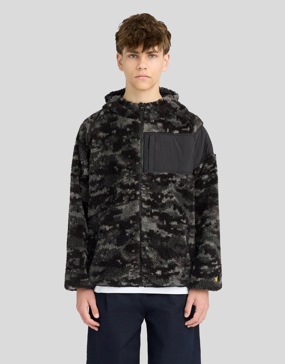 Куртка детская Lyle & Scott двусторонняя флисовая