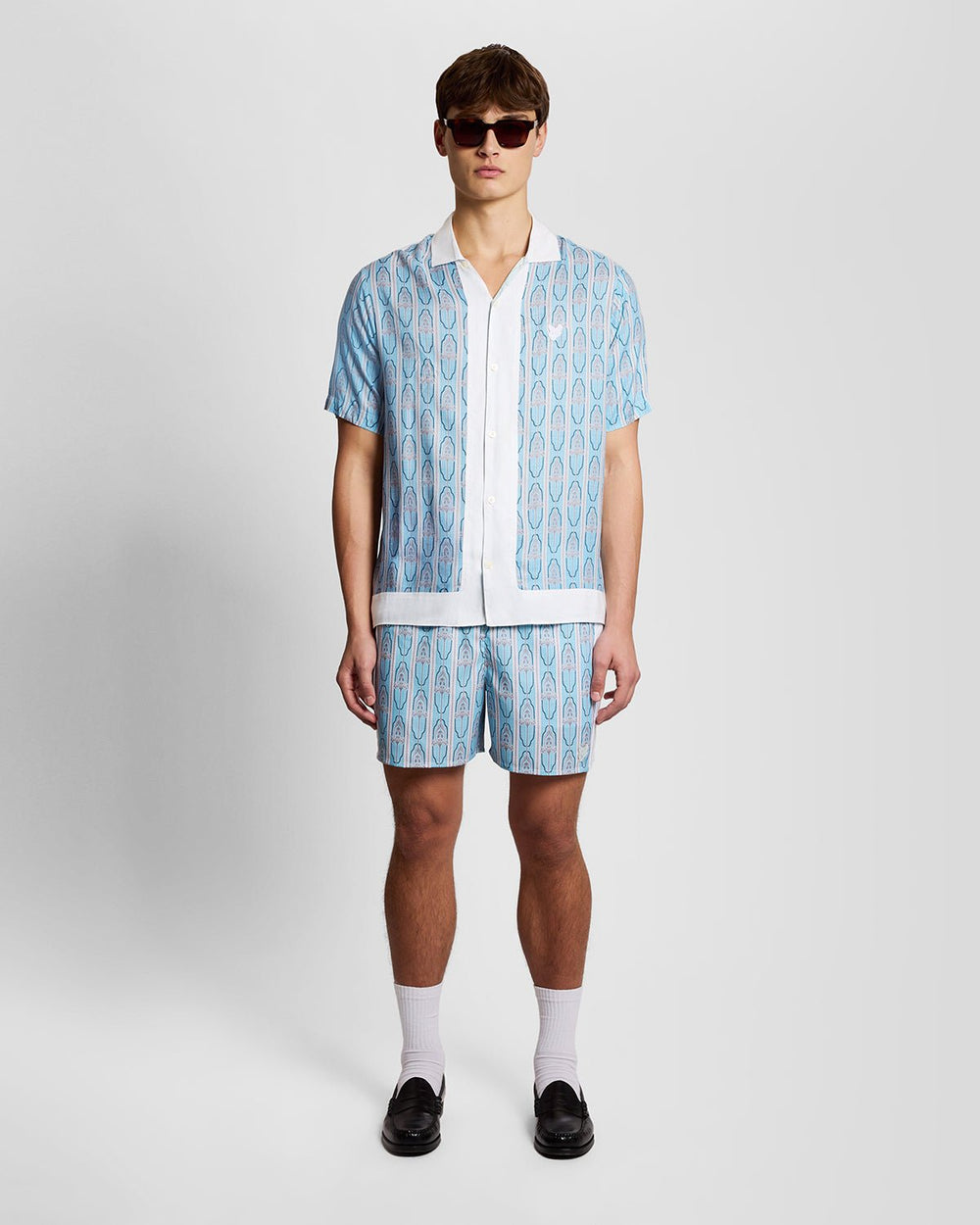 Рубашка мужская Lyle & Scott с цветочным принтом