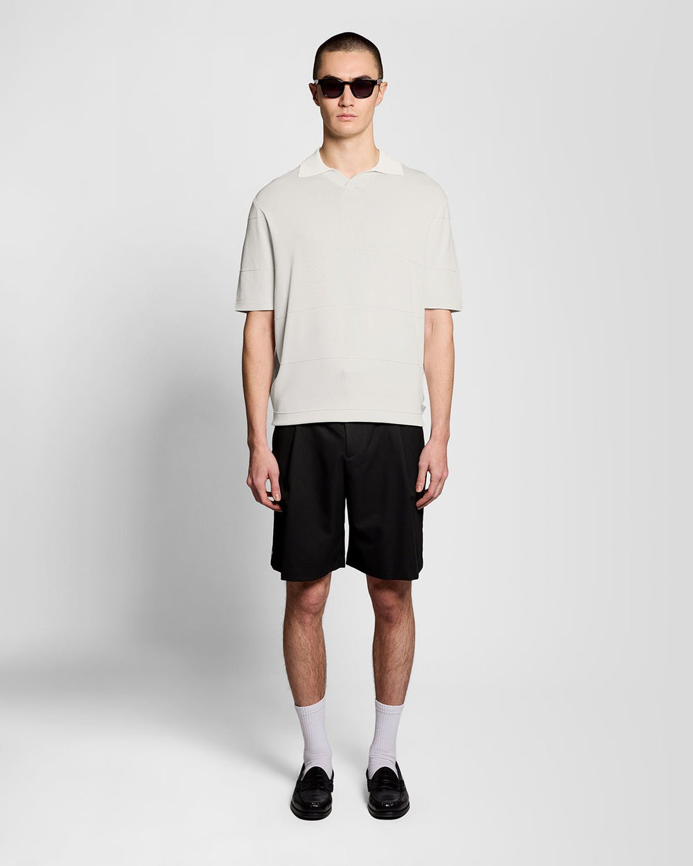 Поло мужское Lyle & Scott трикотажное с открытым воротником