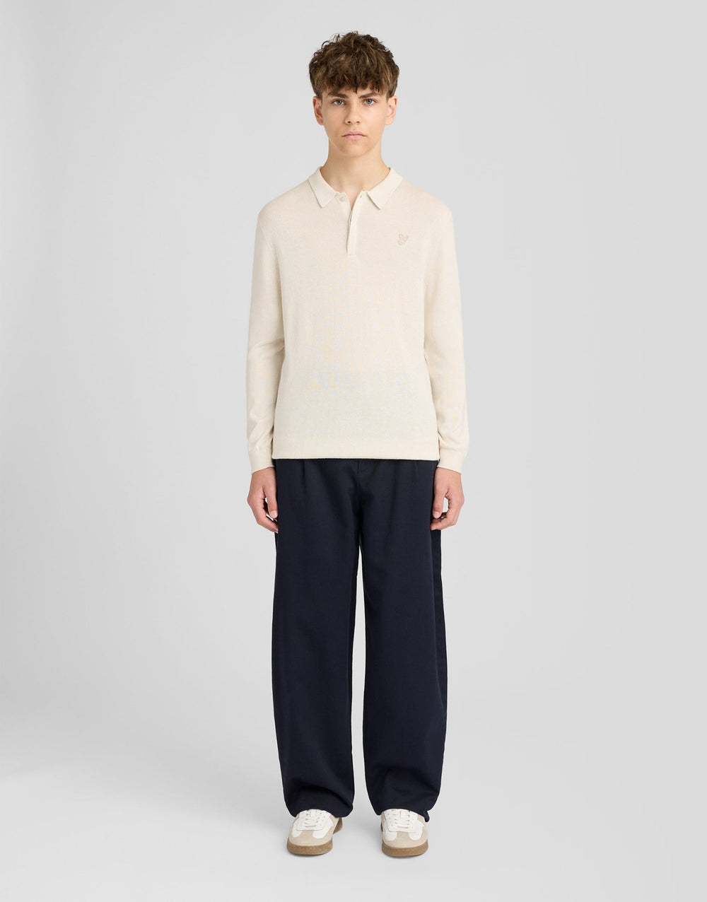Поло детское Lyle & Scott с длинным рукавом