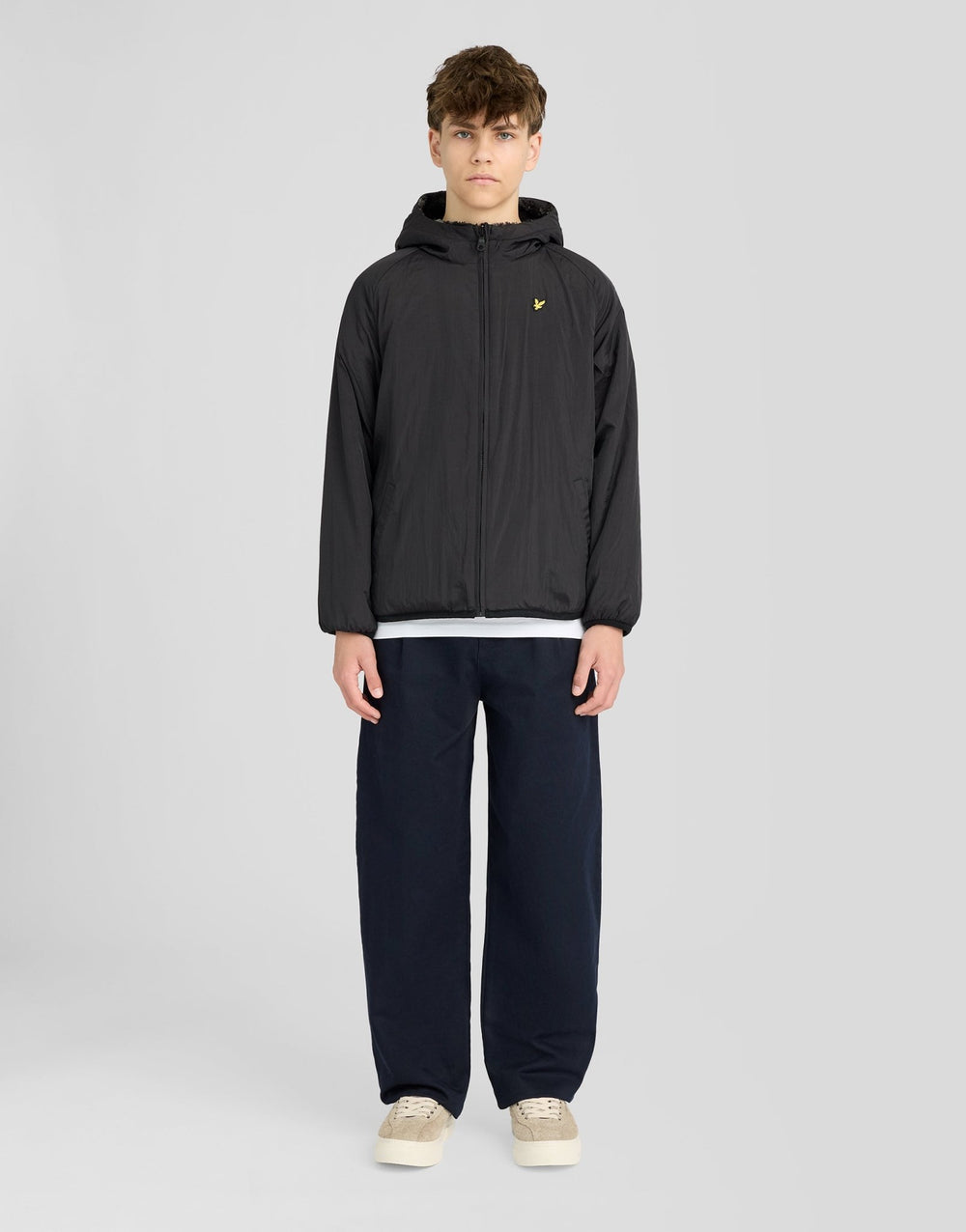 Куртка детская Lyle & Scott двусторонняя флисовая