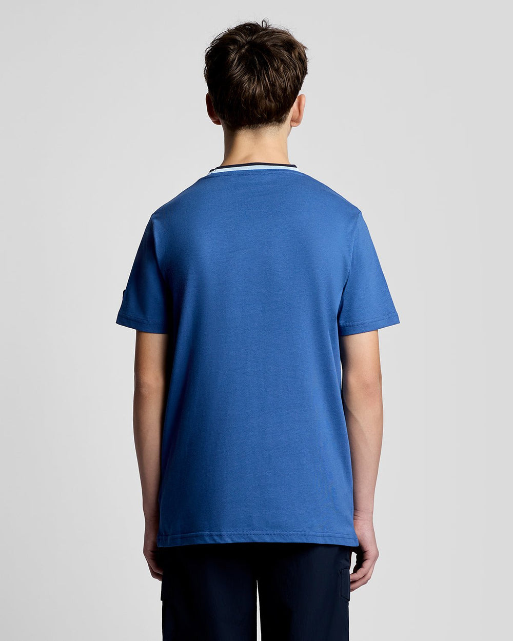Футболка детская Lyle & Scott с контрастным воротником