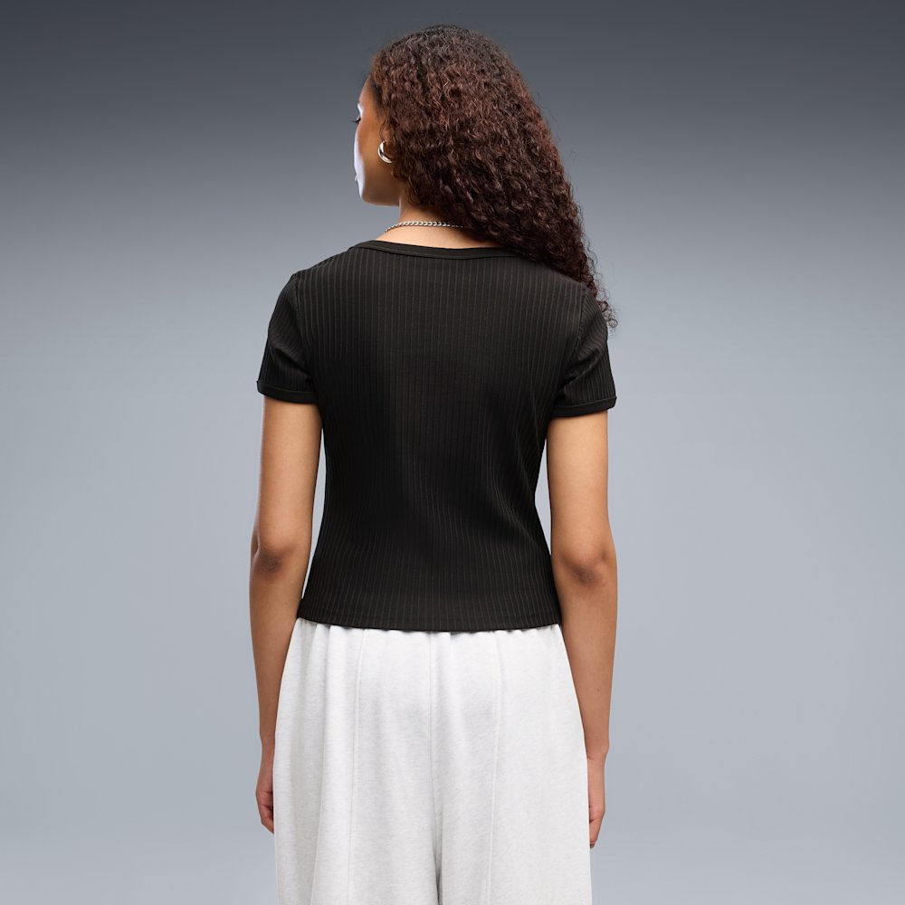 Футболка женская PUMA Essentials Ribbed Slim