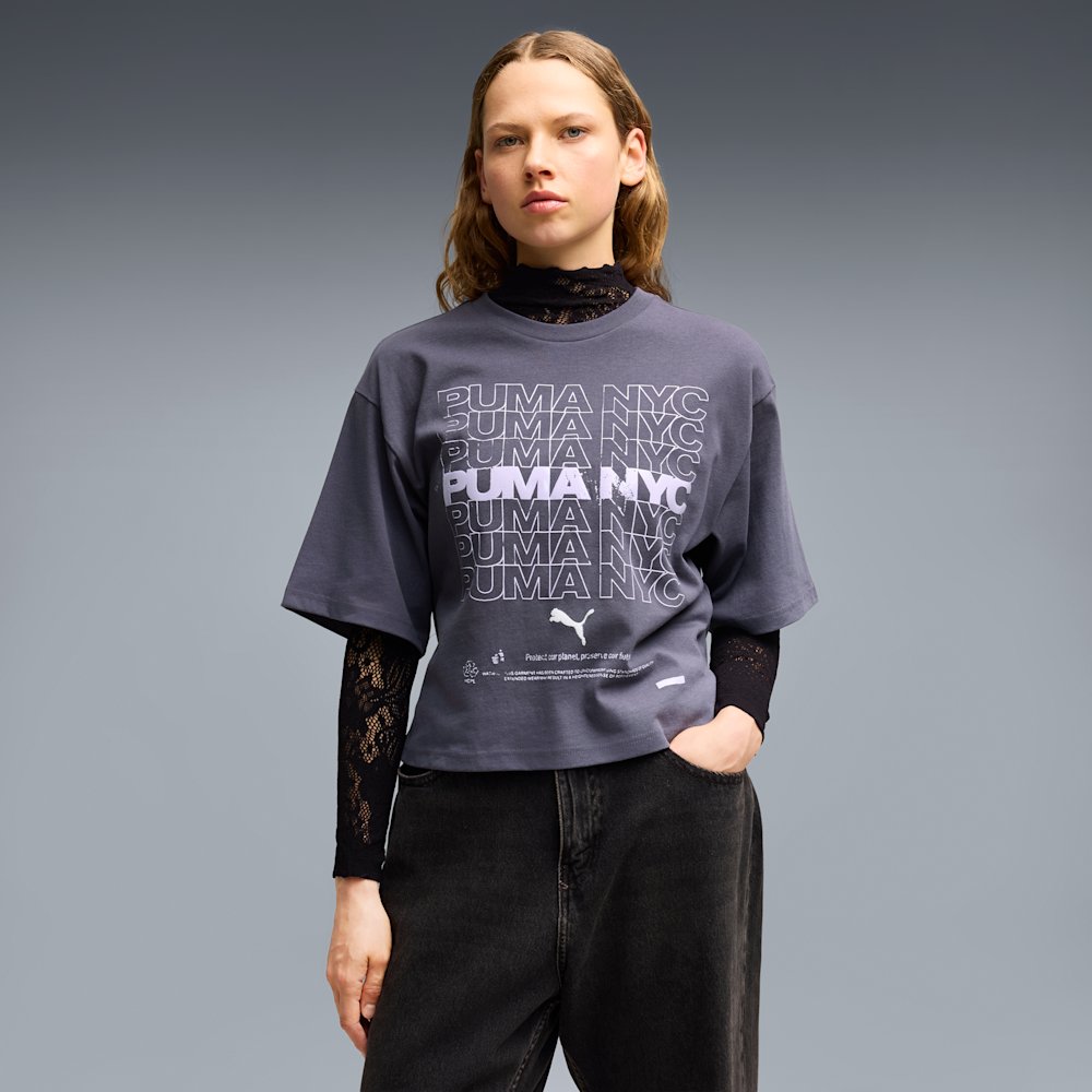 Футболка женская PUMA NYC Oversized Graphic