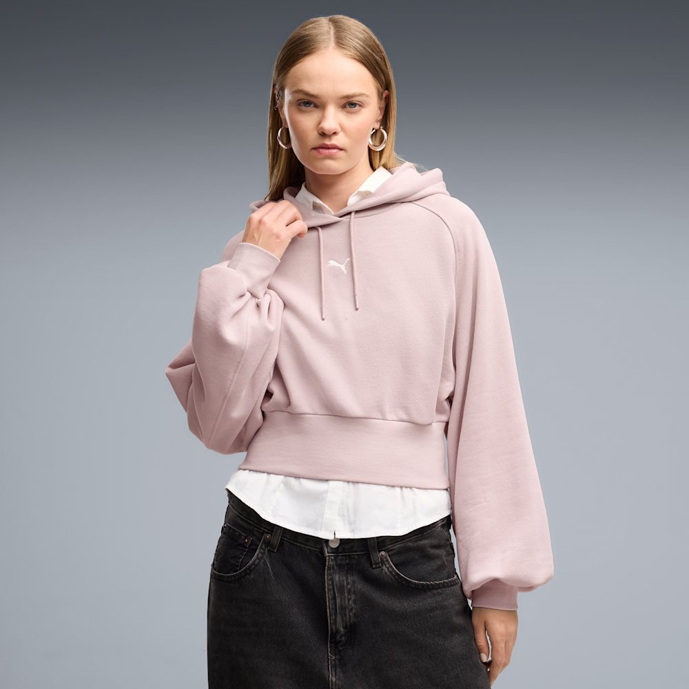 Худи женское PUMA Essentials Cropped Balloon Sleeve