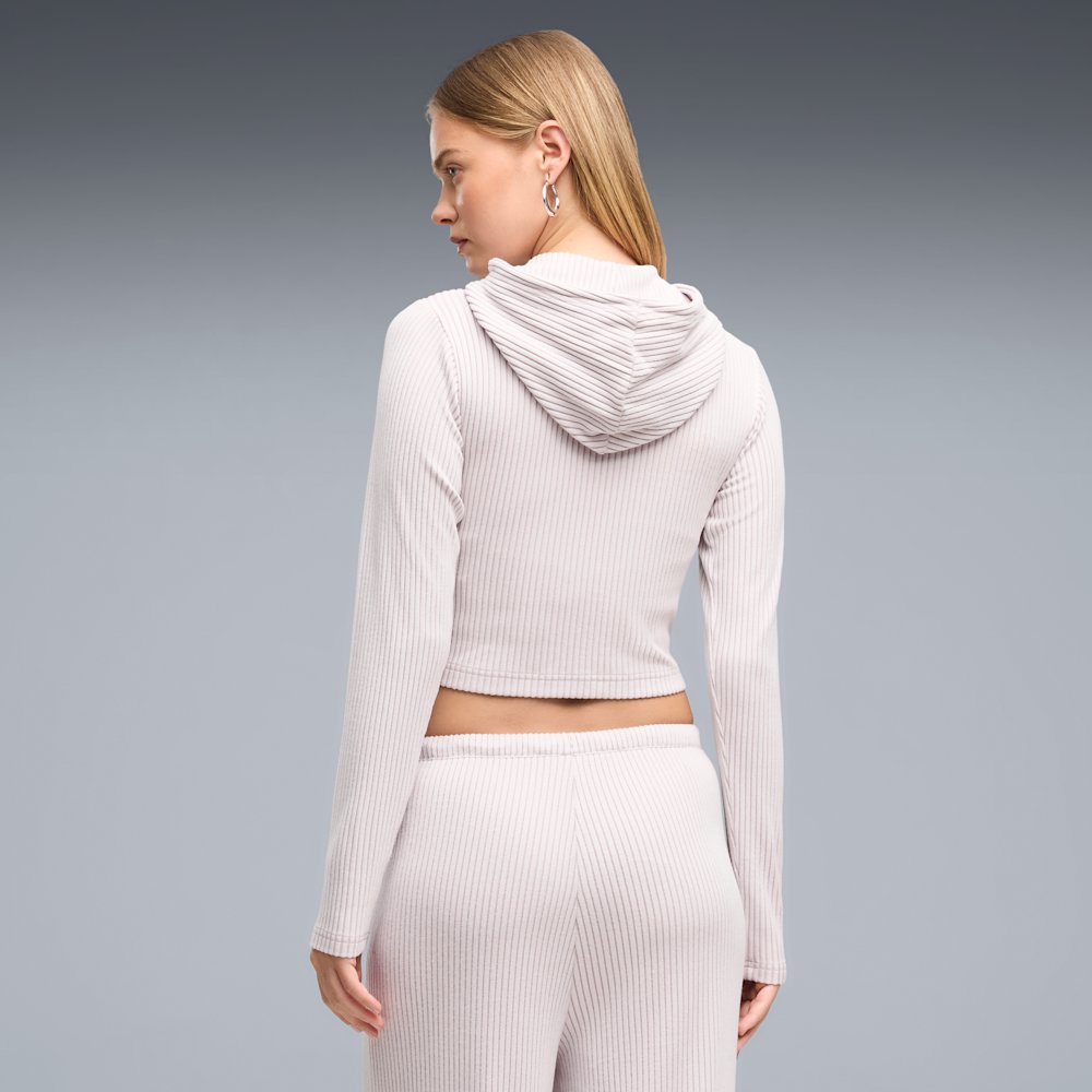 Худи женское PUMA Essentials Ribbed Zip-Up