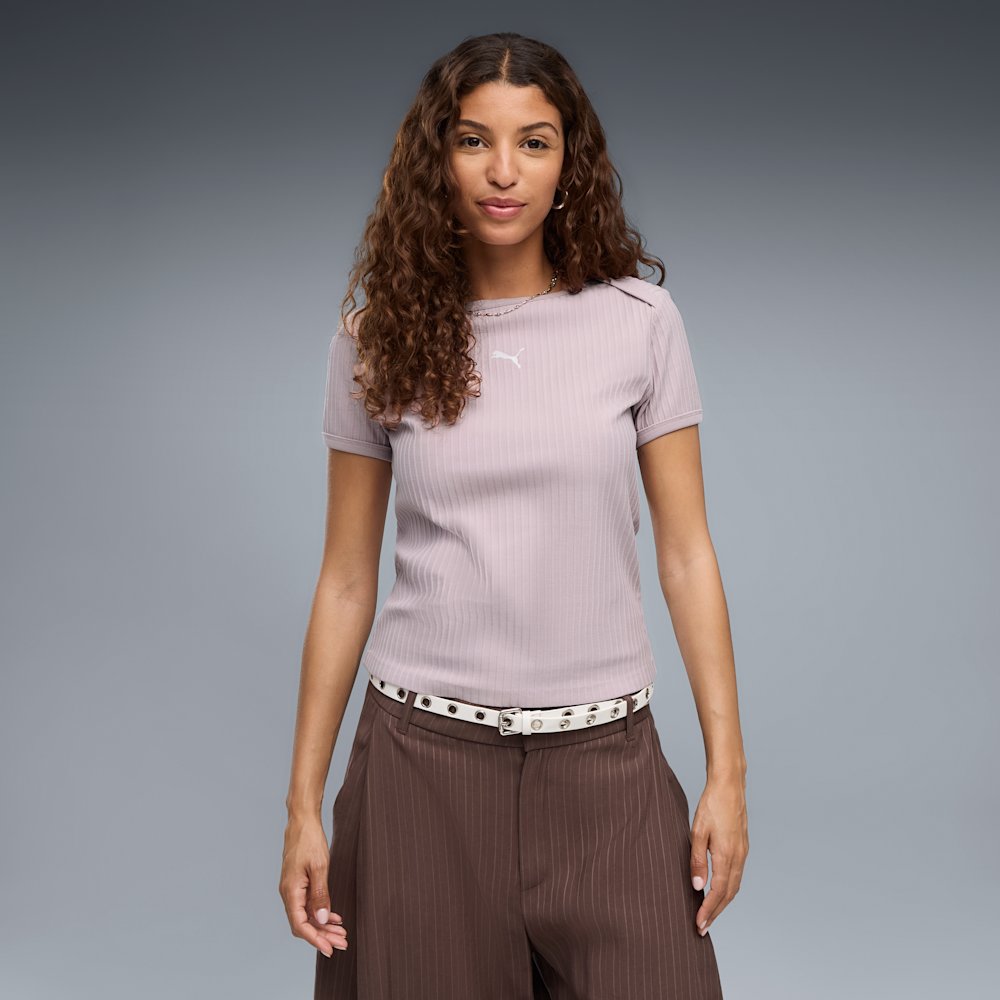 Футболка женская PUMA Essentials Ribbed Slim
