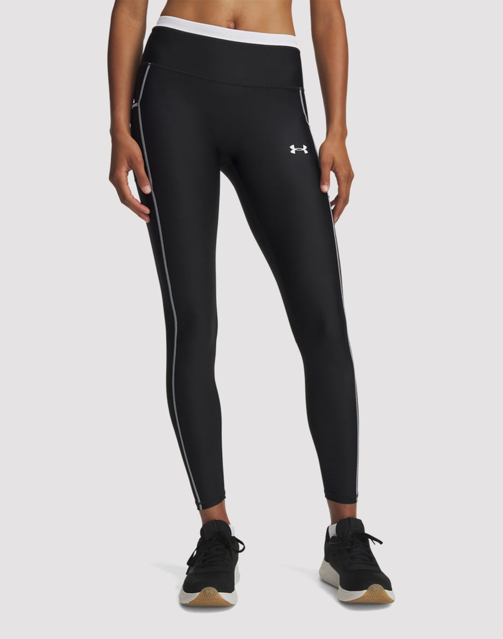 Леггинсы женские Under Armour HeatGear с белым кантом